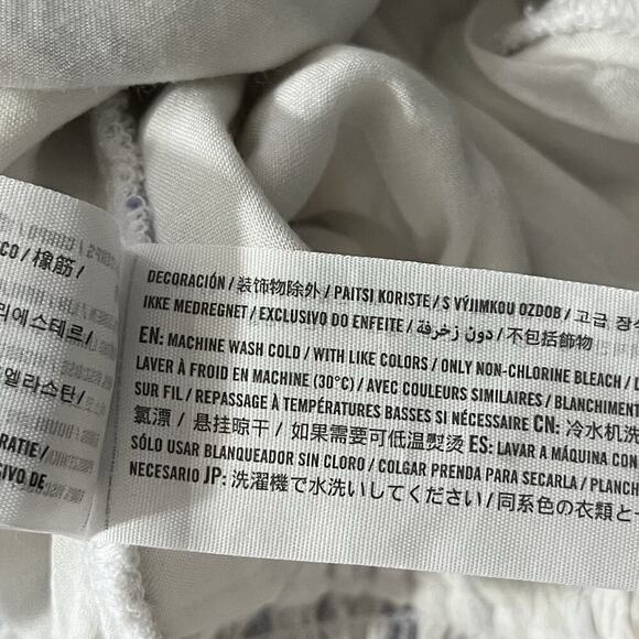 Abercrombie & Fitch Womens Stripe Linen Blend Belted Romper Size S White NWT - Picture 8 of 8